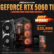 HOTSALE038 - Equipo AMD Ryzen 7 5700X + 32GB (2x16GB) + GeForce RTX 5060 Ti 16GB Asus Dual