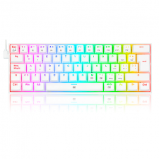 Teclado Gamer Redragon Dragonborn K630 RGB, Teclado Mecánico, Switch Redragon Red, Alámbrico, Blanco