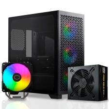 Kit Cooler Master Gabinete Cooler Master Elite 302 + Disipador Cooler Master Hyper 212 Spectrum V3 + Fuente de Poder Cooler Master MWE GOLD 650