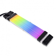 Lian Li Cable de Poder ARGB ATX 24-pin Macho - ATX 24-pin Hembra, 22cm, Negro/Blanco