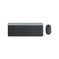 Kit de Teclado y Mouse Logitech MK470, RF Inalámbrico, USB, Negro/Grafito (Español)