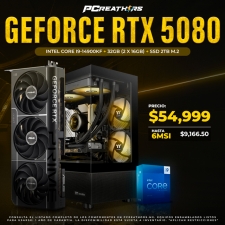PCRA726 - Equipo Intel Core i9-14900KF + 32GB (2 x 16GB) + GeForce RTX 5080 + HASTA 6 MSI