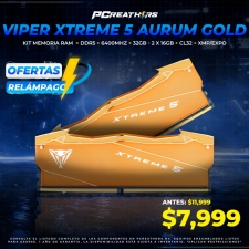 OFR030 - Kit Memoria RAM Patriot VIPER XTREME 5 AURUM GOLD DDR5