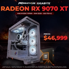 PCRA987 - Equipo AMD Ryzen 7 9700X + 32GB (2x16GB) + Radeon RX 9070 XT (BarcaGamer PC)