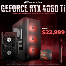 PCRA553 - EQUIPO AMD Ryzen 5 7600 + 32GB (2 x 16GB) + GeForce RTX 4060 Ti