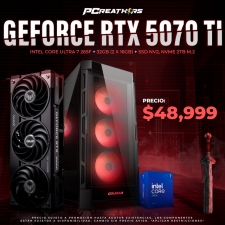 PCRA566 - EQUIPO Intel Core Ultra 7 265F + 32GB (2 x 16GB) + GeForce RTX 5070 Ti