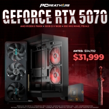 PCRA574 - EQUIPO AMD Ryzen 5 7600X + 32GB (2 x 16GB) + GeForce RTX 5070