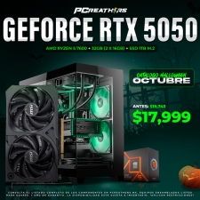 PCRA684 - Equipo AMD Ryzen 5 7600 + 32GB - 2 x 16GB + GeForce RTX 5050