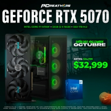 PCRA703 - Equipo Intel Core i7-14700F + 32GB - 2 x 16GB + GeForce RTX 5070