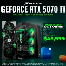 PCRA704 - Equipo Intel Core i9-14900KF + 64GB (2 x 32GB) + GeForce RTX 5070 Ti