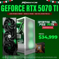 PCRA708 - Equipo AMD Ryzen 5 9600X + 32GB - 2 x 16GB + GeForce RTX 5070 Ti