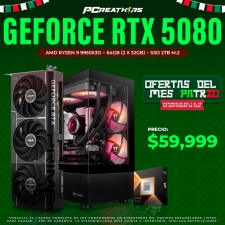 PCRA713 - Equipo AMD Ryzen 9 9950X3D + 64GB - 2 x 32GB + GeForce RTX 5080