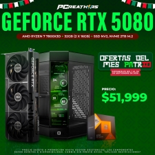 PCRA718 - Equipo AMD Ryzen 7 7800X3D + 32GB (2x16GB) + GeForce RTX 5080