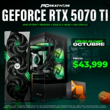 PCRA720 - Equipo AMD Ryzen 7 7800X3D + 32GB (2x16GB) + GeForce RTX 5070 Ti