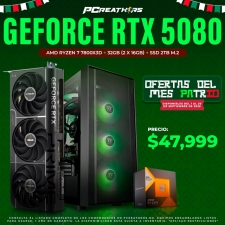 PCRA735 -EQUIPO AMD Ryzen 7 7800X3D + 32GB (2x16GB) + GeForce RTX 5080