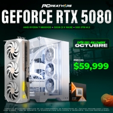 PCRA737 - EQUIPO AMD Ryzen 7 9800X3D + 32GB (2x16GB) + GeForce RTX 5080