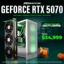 PCRA740 - EQUIPO AMD Ryzen 7 7800X3D + 32GB (2x16GB) + GeForce RTX 5070