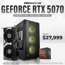PCRA777 - Equipo AMD Ryzen 5 7600 + 32GB (2x16GB) + GeForce RTX 5070