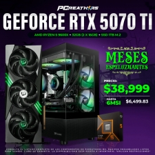 PCRA786 - Equipo AMD Ryzen 5 9600X + 32GB(2x16GB) + GeForce RTX 5070 Ti - MESES ESPELUZNANTES