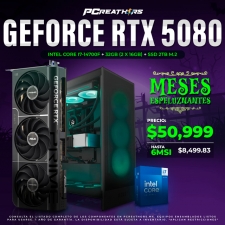 PCRA788 - Equipo Intel Core i7-14700F + 32GB(2x16GB) + GeForce RTX 5080 - MESES ESPELUZNANTES