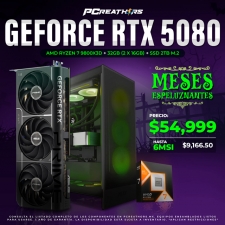 PCRA790 - Equipo AMD Ryzen 7 9800X3D + 32GB(2x16GB) + GeForce RTX 5080 - MESES ESPELUZNANTES