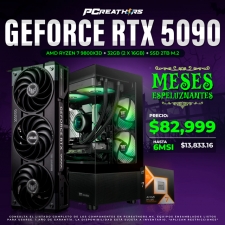 PCRA796 - Equipo AMD Ryzen 7 9800X3D + 32GB(2x16GB) + GeForce RTX 5090 - MESES ESPELUZNANTES