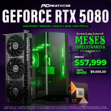PCRA800 - Equipo AMD Ryzen 7 9800X3D + 32GB (2x16GB) + GeForce RTX 5080
