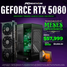 PCRA802 - Equipo AMD Ryzen 7 7800X3D + 64GB (2 x 32GB) + GeForce RTX 5080 - MESES ESPELUZNANTES