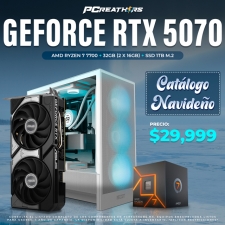 PCRA822 - Equipo AMD Ryzen 7 7700 + 32GB - 2 x 16GB + GeForce RTX 5070