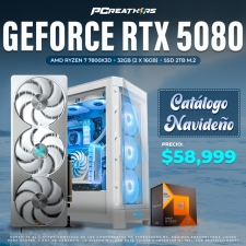 PCRA828 - Equipo AMD Ryzen 7 7800X3D + 32GB - 2 x 16GB + GeForce RTX 5080