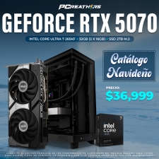 PCRA835 - Equipo Intel Core Ultra 7 265KF + 32GB - 2 x 16GB + GeForce RTX 5070