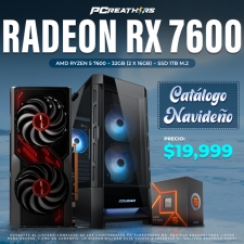 PCRA841 - Equipo AMD Ryzen 5 7600 + 32GB - 2 x 16GB + Radeon RX 7600