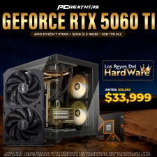 PCRA879 - Equipo AMD Ryzen 7 9700X + 32GB - 2 x 16GB + GeForce RTX 5060 Ti