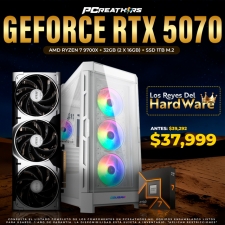 PCRA882 - Equipo AMD Ryzen 7 9700X + 32GB - 2 x 16GB + GeForce RTX 5070