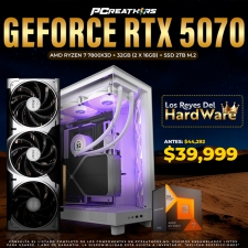PCRA884 - Equipo AMD Ryzen 7 7800X3D + 32GB - 2 x 16GB + GeForce RTX 5070