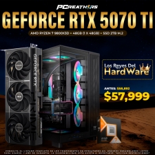 PCRA890 - Equipo AMD Ryzen 7 9800X3D + 48GB + GeForce RTX 5070 Ti