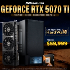 PCRA900 - Equipo AMD Ryzen 9 9950X3D + 32GB - 2 x 16GB + GeForce RTX 5070 Ti