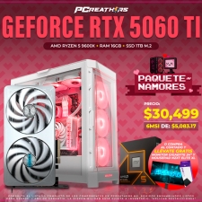 PCRA911 - Equipo AMD Ryzen 5 9600X + 16GB RAM + GeForce RTX 5060 Ti