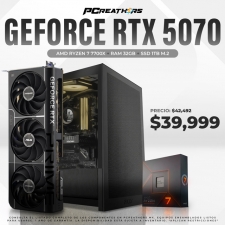 PCRA916 - Equipo AMD Ryzen 7 7700X + 32GB RAM + GeForce RTX 5070