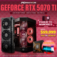 PCRA923 - Equipo AMD Ryzen 7 9700X + 32GB (2 x 16GB) + GeForce RTX 5070 Ti