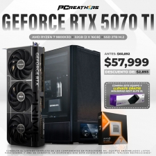 PCRA932 - Equipo AMD Ryzen 7 9800X3D + 32GB - 2 x 16GB + GeForce RTX 5070 Ti