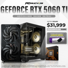 PCRA935 - Equipo AMD Ryzen 5 9600X + 32GB + GeForce RTX 5060 Ti