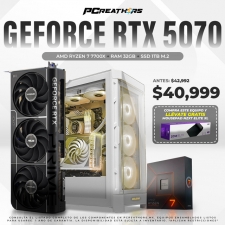PCRA944 - EQUIPO AMD Ryzen 7 7700X + RAM 32GB + GeForce RTX 5070
