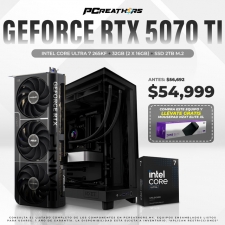 PCRA946 - EQUIPO Intel Core Ultra 7 265KF + 32GB (2 x 16GB) + GeForce RTX 5070 Ti