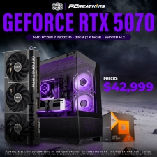 PCRA956 - EQUIPO AMD Ryzen 7 7800X3D + 32GB (2 x 16GB) + Geforce RTX 5070 (CMELITE490)