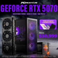 PCRA970 - Equipo AMD Ryzen 7 5700X + 32GB (2 X 16GB) + GeForce RTX 5070