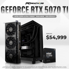 PCRA974 - Equipo Intel Core Ultra 7 265KF + 48GB RAM + GeForce RTX 5070 Ti