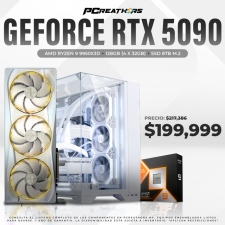 PCRA976 - Equipo AMD Ryzen 9 9950X3D + 128GB (4x32GB) + GeForce RTX 5090 + 8TB SSD PCIE 5.0
