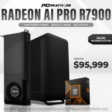 PCRA979 - IA/AI WORKSTATION RYZEN 9 9950X + R7900 32GB + 96GB RAM DDR5 + 4TB PCI 5.0
