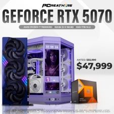 PCRA983 - Equipo AMD Ryzen 7 7800X3D + 32GB - 2 x 16GB + GeForce RTX™ 5070